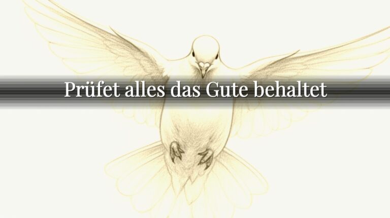 Prüfet alles das Gute behaltet Prüfet alles das Gute behaltet