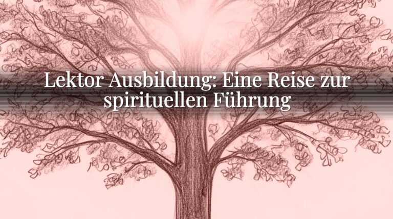 Lektor Ausbildung: Eine Reise zur spirituellen Führung