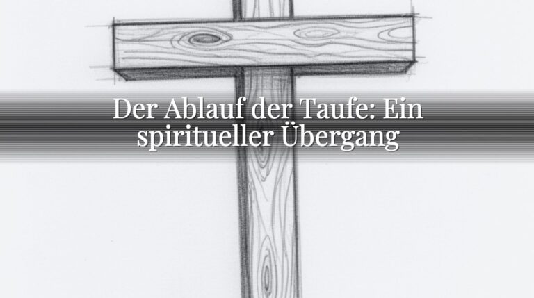 Der Ablauf der Taufe: Ein spiritueller Übergang Der Ablauf der Taufe: Ein spiritueller Übergang