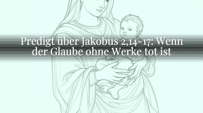 Predigt über Jakobus 2,14-17: Wenn der Glaube ohne Werke tot ist