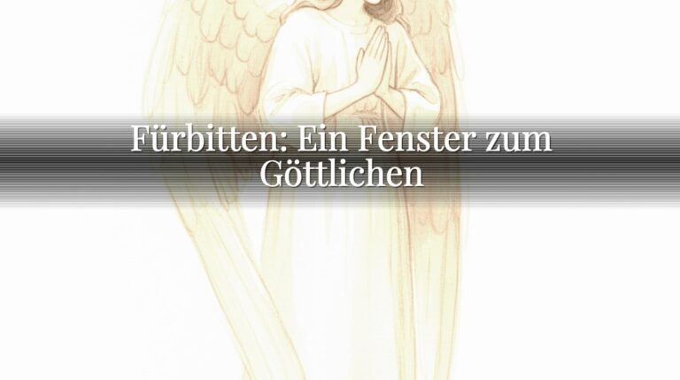 Fürbitten: Ein Fenster zum Göttlichen
