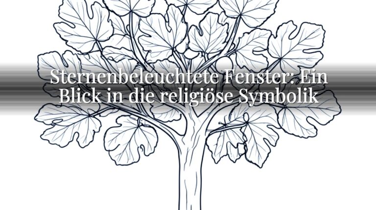 Sternenbeleuchtete Fenster: Ein Blick in die religiöse Symbolik