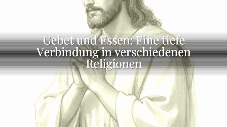 Gebet und Essen: Eine tiefe Verbindung in verschiedenen Religionen