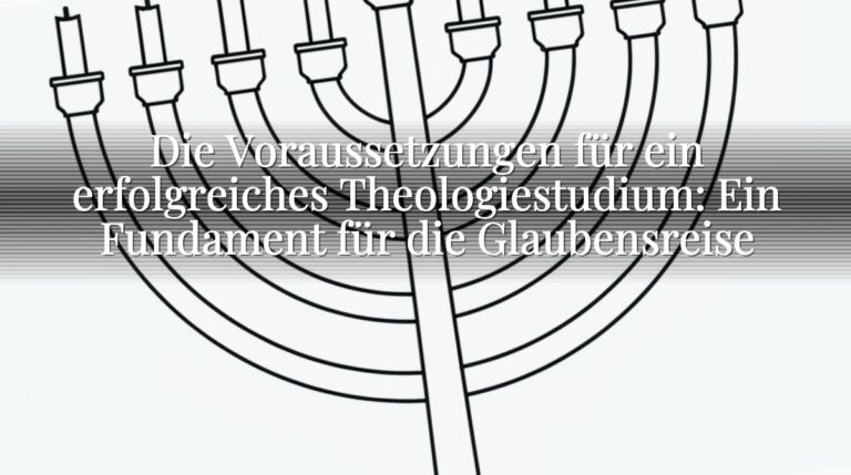 Die Voraussetzungen für ein erfolgreiches Theologiestudium: Ein Fundament für die Glaubensreise Die Voraussetzungen für ein erfolgreiches Theologiestudium: Ein Fundament für die Glaubensreise