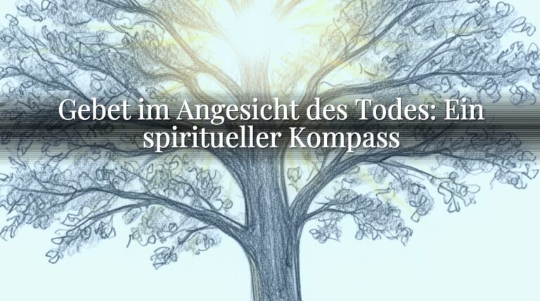 Gebet im Angesicht des Todes: Ein spiritueller Kompass Gebet im Angesicht des Todes: Ein spiritueller Kompass