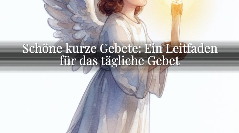 Schöne kurze Gebete: Ein Leitfaden für das tägliche Gebet Schöne kurze Gebete: Ein Leitfaden für das tägliche Gebet