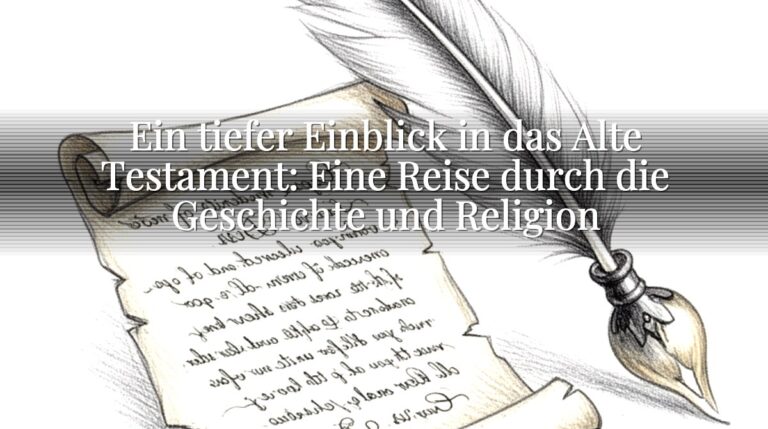 Ein tiefer Einblick in das Alte Testament: Eine Reise durch die Geschichte und Religion