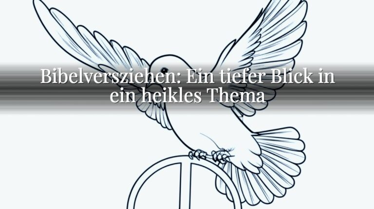Bibelversziehen: Ein tiefer Blick in ein heikles Thema