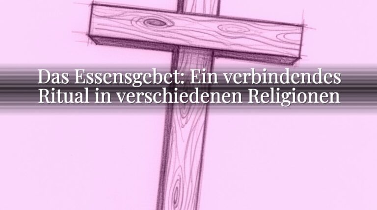 Das Essensgebet: Ein verbindendes Ritual in verschiedenen Religionen Das Essensgebet: Ein verbindendes Ritual in verschiedenen Religionen