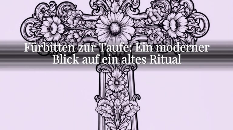 Fürbitten zur Taufe: Ein moderner Blick auf ein altes Ritual