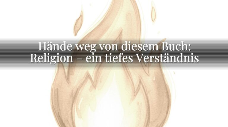 Hände weg von diesem Buch: Religion – ein tiefes Verständnis