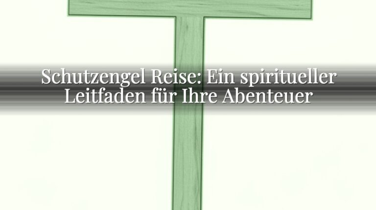 Schutzengel Reise: Ein spiritueller Leitfaden für Ihre Abenteuer