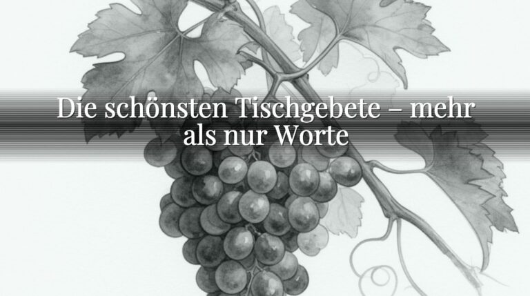 Die schönsten Tischgebete – mehr als nur Worte