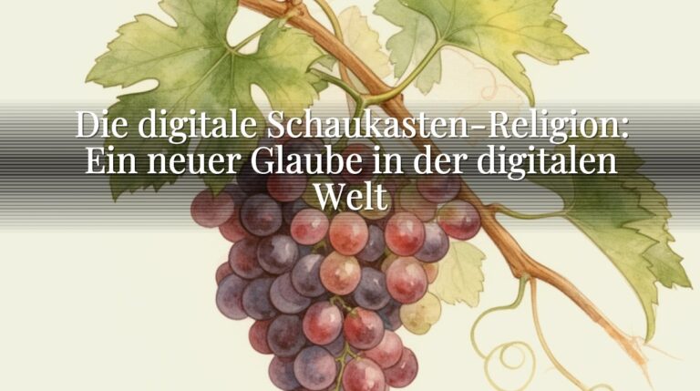 Die digitale Schaukasten-Religion: Ein neuer Glaube in der digitalen Welt