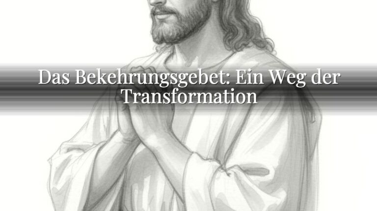 Das Bekehrungsgebet: Ein Weg der Transformation