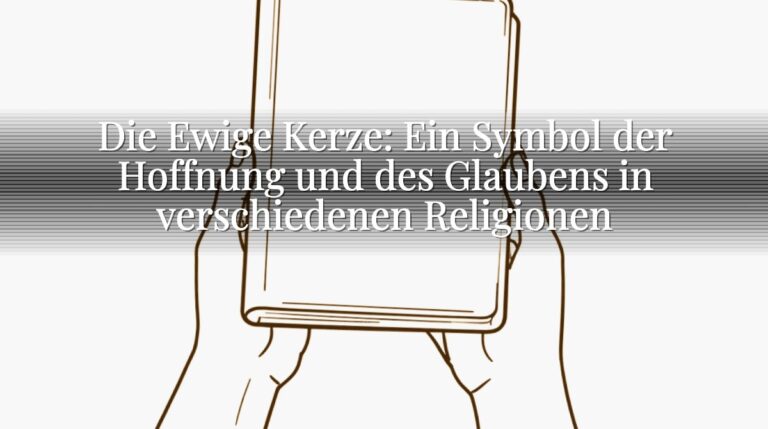 Die Ewige Kerze: Ein Symbol der Hoffnung und des Glaubens in verschiedenen Religionen