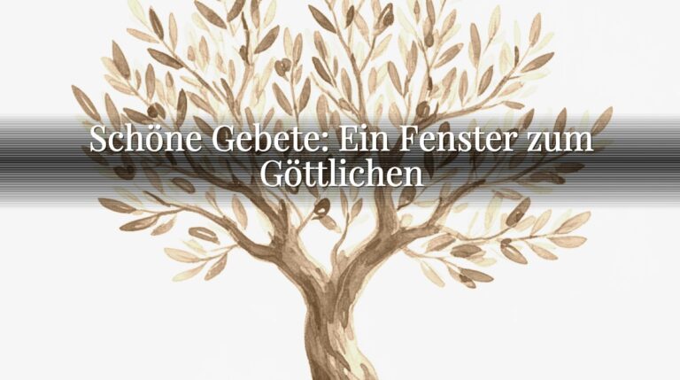 Schöne Gebete: Ein Fenster zum Göttlichen