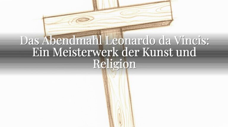 Das Abendmahl Leonardo da Vincis: Ein Meisterwerk der Kunst und Religion