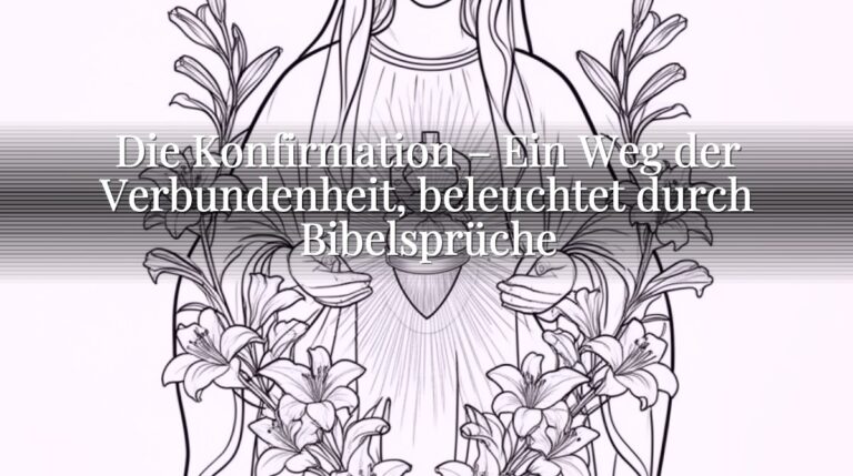 Die Konfirmation – Ein Weg der Verbundenheit, beleuchtet durch Bibelsprüche
