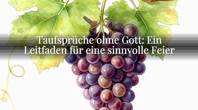 Taufsprüche ohne Gott: Ein Leitfaden für eine sinnvolle Feier
