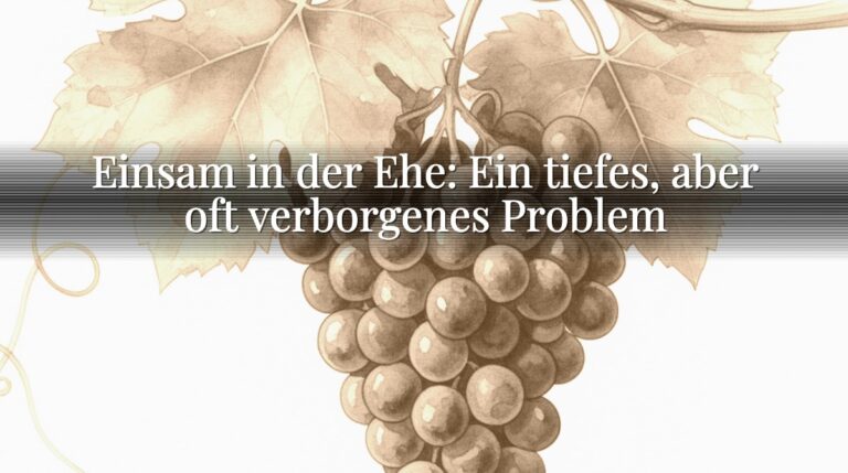 Einsam in der Ehe: Ein tiefes, aber oft verborgenes Problem Einsam in der Ehe: Ein tiefes, aber oft verborgenes Problem