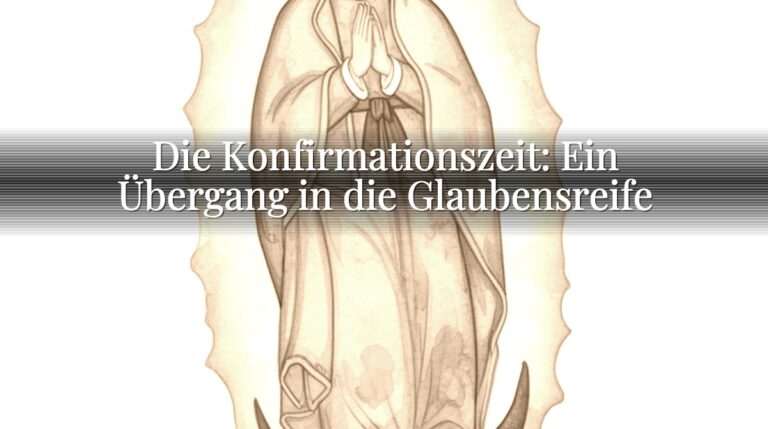 Die Konfirmationszeit: Ein Übergang in die Glaubensreife