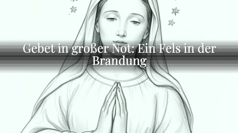 Gebet in großer Not: Ein Fels in der Brandung
