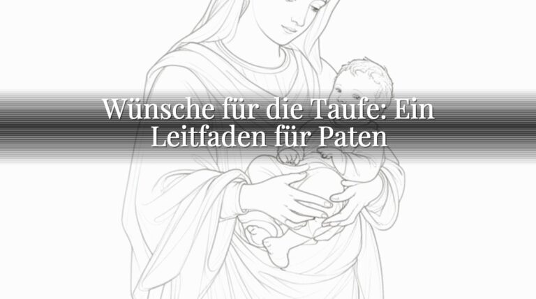 Wünsche für die Taufe: Ein Leitfaden für Paten