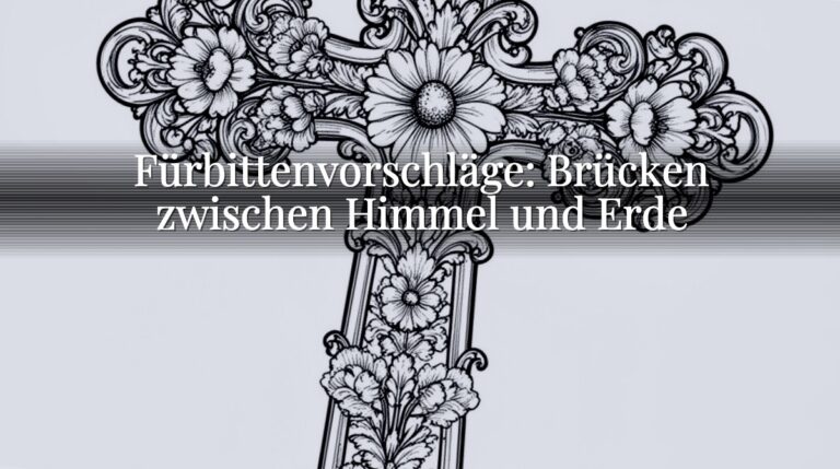 Fürbittenvorschläge: Brücken zwischen Himmel und Erde