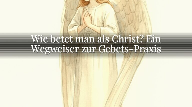 Wie betet man als Christ? Ein Wegweiser zur Gebets-Praxis Wie betet man als Christ? Ein Wegweiser zur Gebets-Praxis