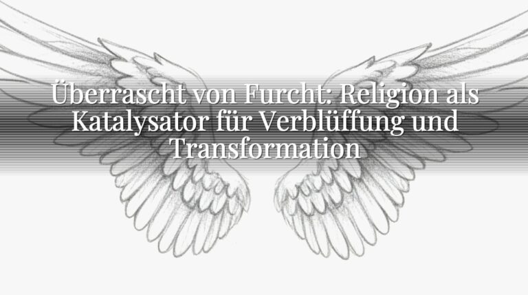 Überrascht von Furcht: Religion als Katalysator für Verblüffung und Transformation