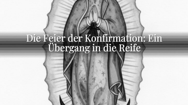 Die Feier der Konfirmation: Ein Übergang in die Reife Die Feier der Konfirmation: Ein Übergang in die Reife
