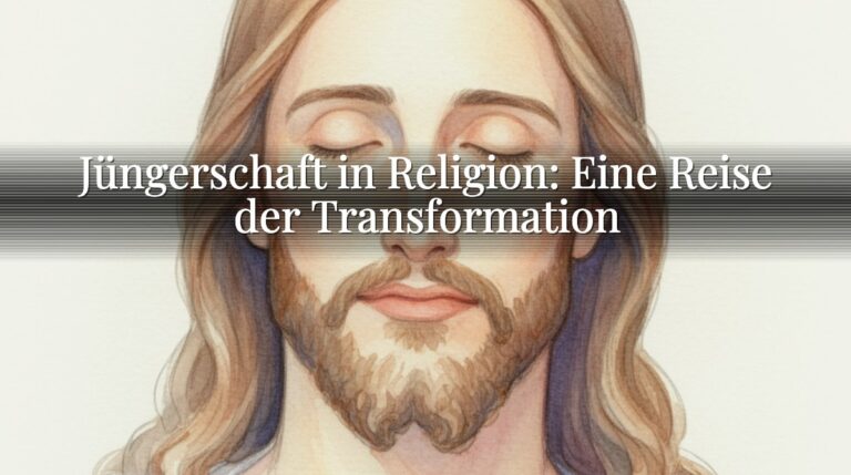 Jüngerschaft in Religion: Eine Reise der Transformation