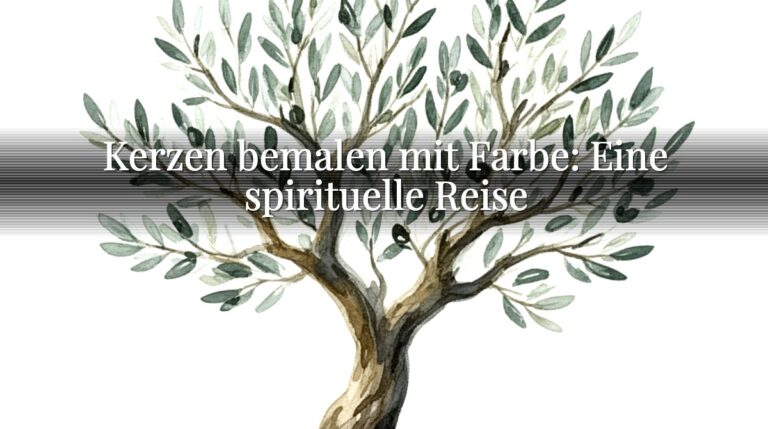Kerzen bemalen mit Farbe: Eine spirituelle Reise