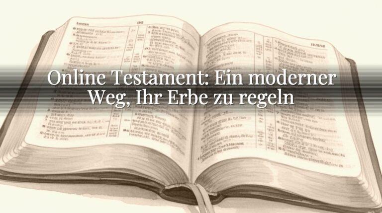 Online Testament: Ein moderner Weg, Ihr Erbe zu regeln Online Testament: Ein moderner Weg, Ihr Erbe zu regeln