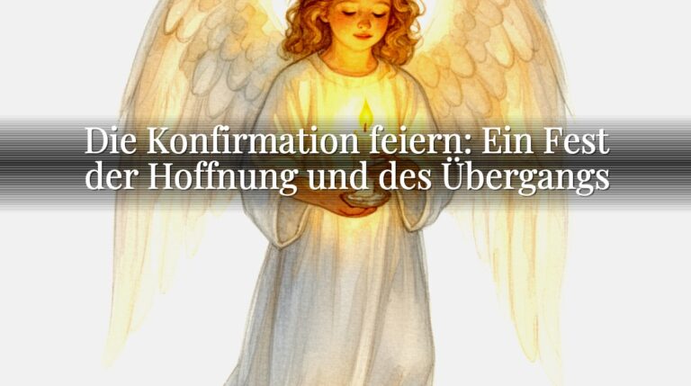 Die Konfirmation feiern: Ein Fest der Hoffnung und des Übergangs Die Konfirmation feiern: Ein Fest der Hoffnung und des Übergangs