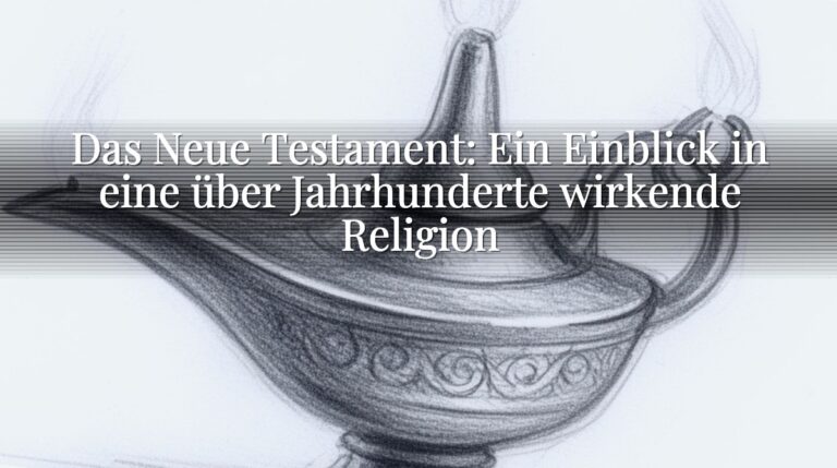 Das Neue Testament: Ein Einblick in eine über Jahrhunderte wirkende Religion