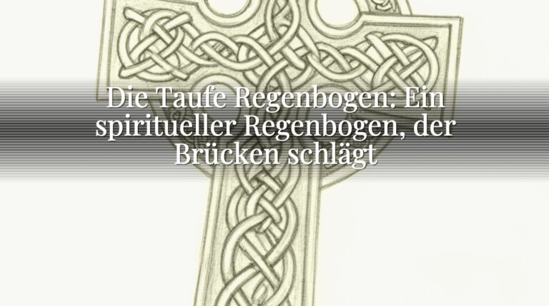 Die Taufe Regenbogen: Ein spiritueller Regenbogen, der Brücken schlägt Die Taufe Regenbogen: Ein spiritueller Regenbogen, der Brücken schlägt