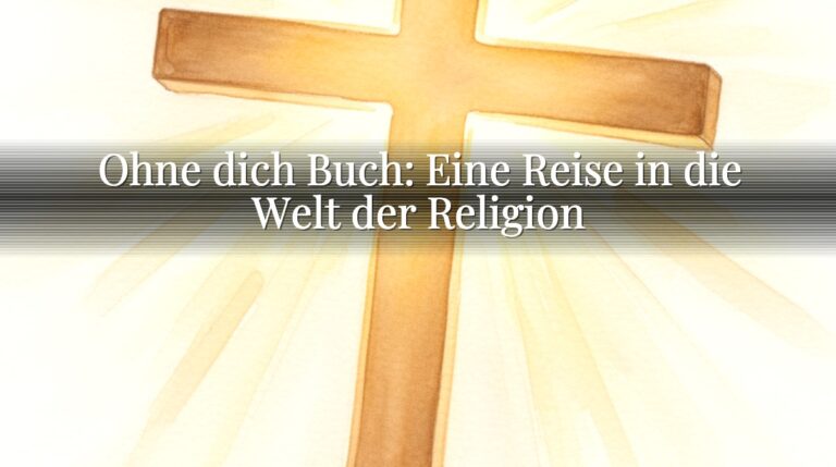 Ohne dich Buch: Eine Reise in die Welt der Religion