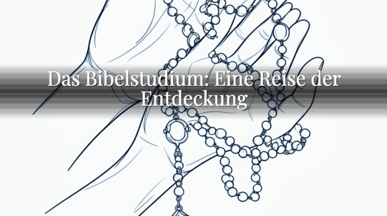 Das Bibelstudium: Eine Reise der Entdeckung