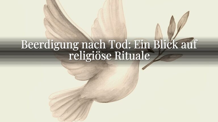 Beerdigung nach Tod: Ein Blick auf religiöse Rituale
