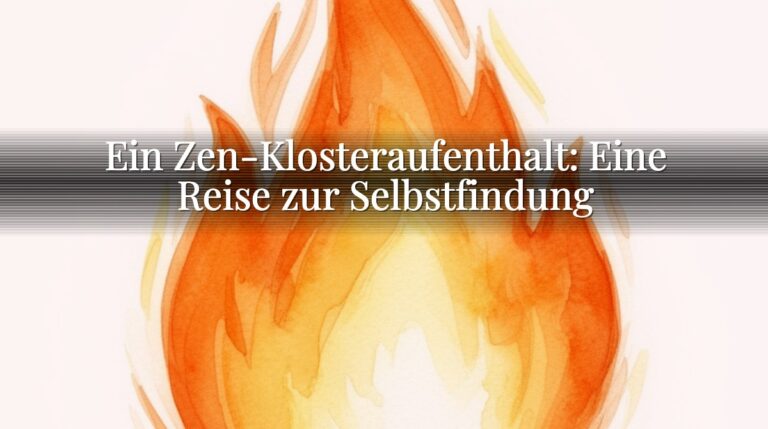 Ein Zen-Klosteraufenthalt: Eine Reise zur Selbstfindung