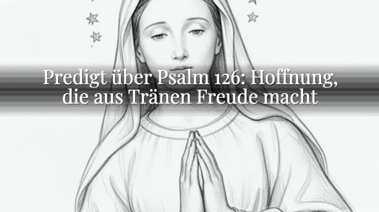 Predigt über Psalm 126: Hoffnung, die aus Tränen Freude macht