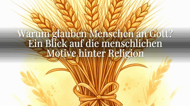 Warum glauben Menschen an Gott? Ein Blick auf die menschlichen Motive hinter Religion Warum glauben Menschen an Gott? Ein Blick auf die menschlichen Motive hinter Religion