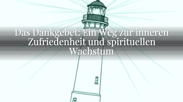 Das Dankgebet: Ein Weg zur inneren Zufriedenheit und spirituellen Wachstum