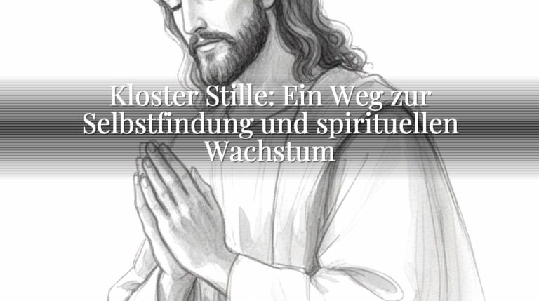 Kloster Stille: Ein Weg zur Selbstfindung und spirituellen Wachstum