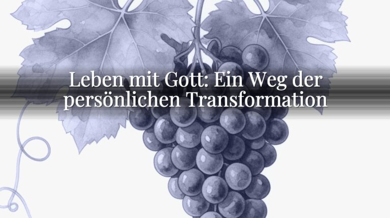 Leben mit Gott: Ein Weg der persönlichen Transformation