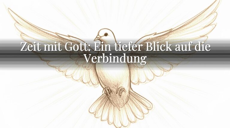 Zeit mit Gott: Ein tiefer Blick auf die Verbindung