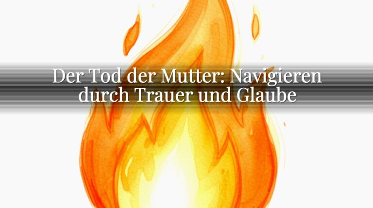 Der Tod der Mutter: Navigieren durch Trauer und Glaube Der Tod der Mutter: Navigieren durch Trauer und Glaube