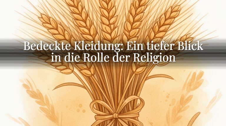 Bedeckte Kleidung: Ein tiefer Blick in die Rolle der Religion
